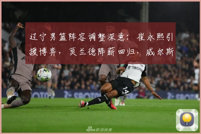 辽宁男篮阵容调整深意：崔永熙引援博弈，莫兰德降薪回归，威尔斯稳固核心布局